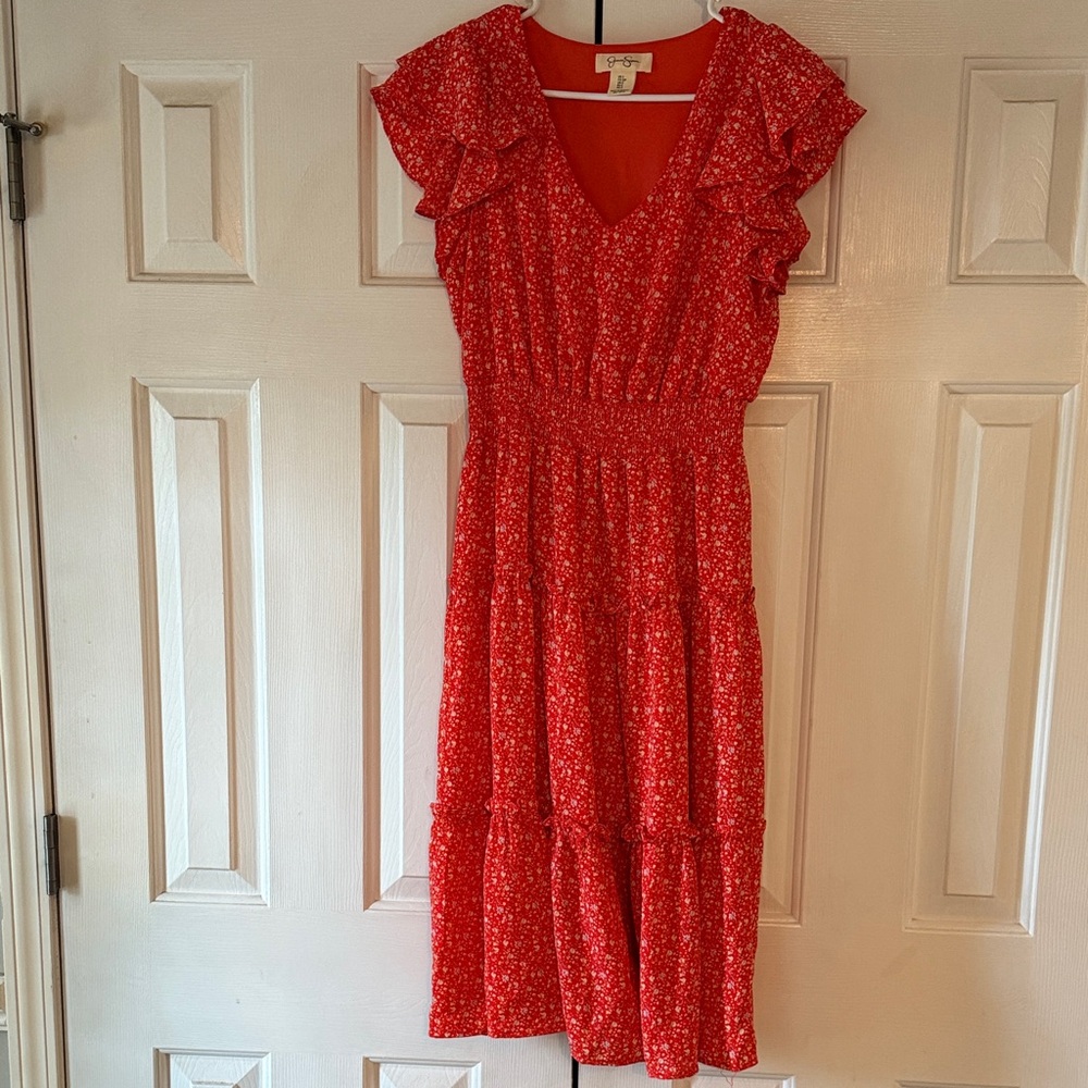 Jessica Simpson Red Floral Dress